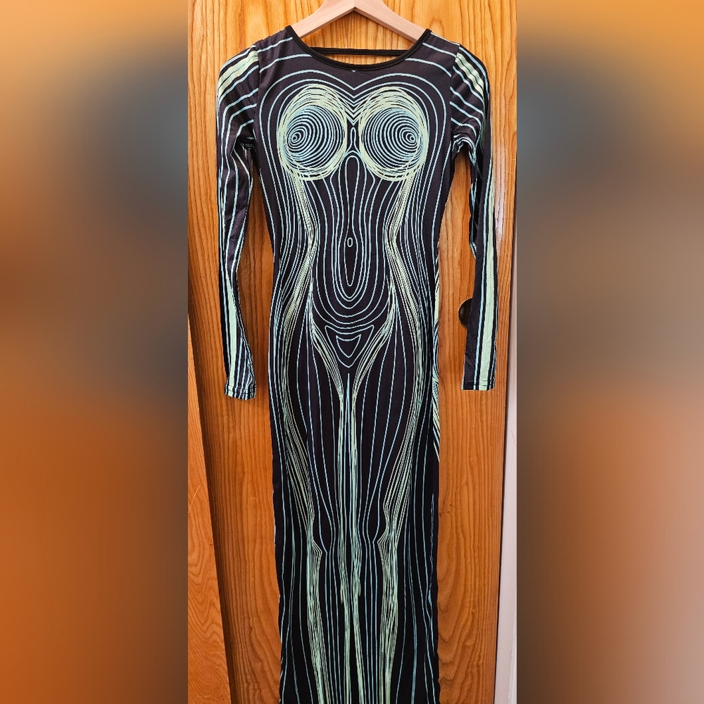 Sexy printed dress size S